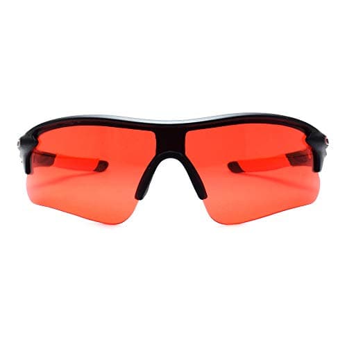 Peter Jones Red Sports Sunglasses for Driving, Biking, Cycling with HD Night Vision Lenses (ND-M007-RD)