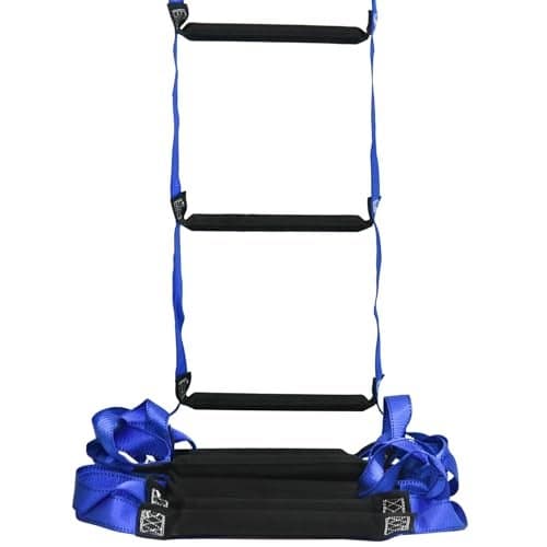 Emergency Fire Escape Ladder 9.8 Feet Portable Safety Rope Ladder Emergency Escape Ladders for 2-3 Story Homes for Windows, Balconies, and Sailboats, Kayaks, Etc