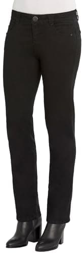 Democracy womens Absolution Straight Leg Jeans Black 4 US B1560VXSLBLCK4