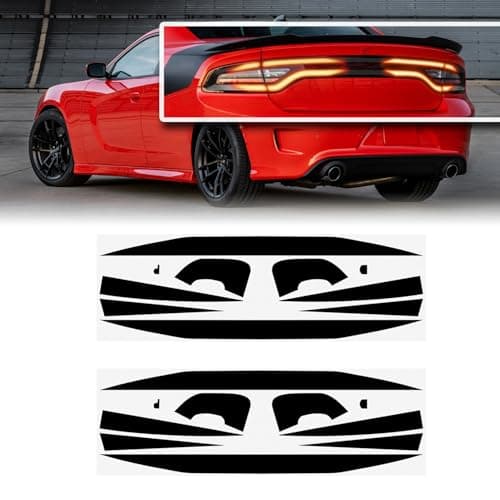 Tail Light Race Track Bat Vinyl Overlay Decal Cover Exterior Accessories for Dodge Charger Compatible with SXTRTSRTScat Models 20152023