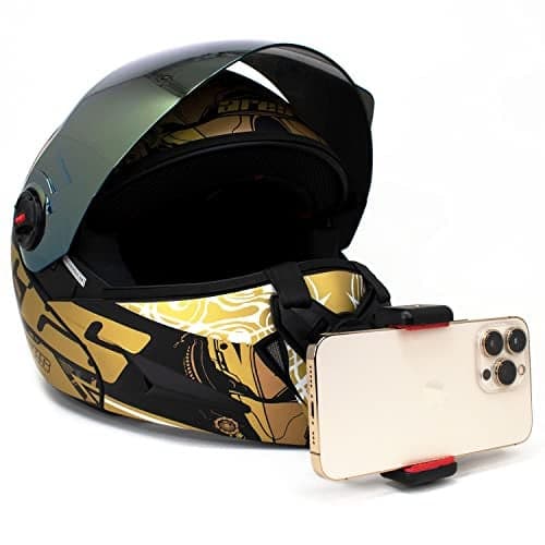 Action Pro Made in India Helmet Chin Mount Strap Compatible with GoPro Hero 13/12/11/10/9/8/7/6/5/4, DJI Osmo Action, Insta360 & Other Action Cameras