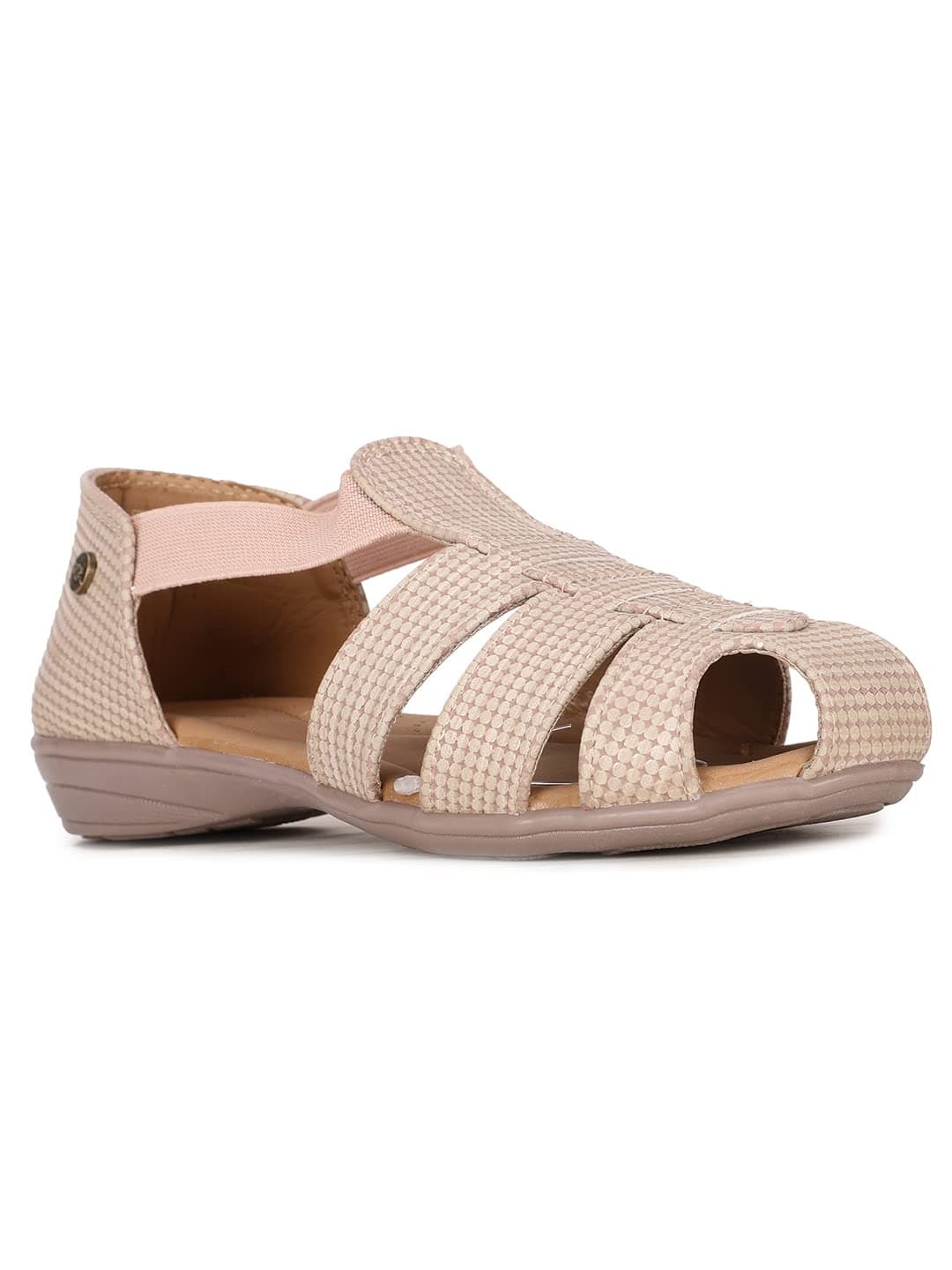 Bata Noha Women's Light Brown Flat Sandals - 7 UK (5513951)