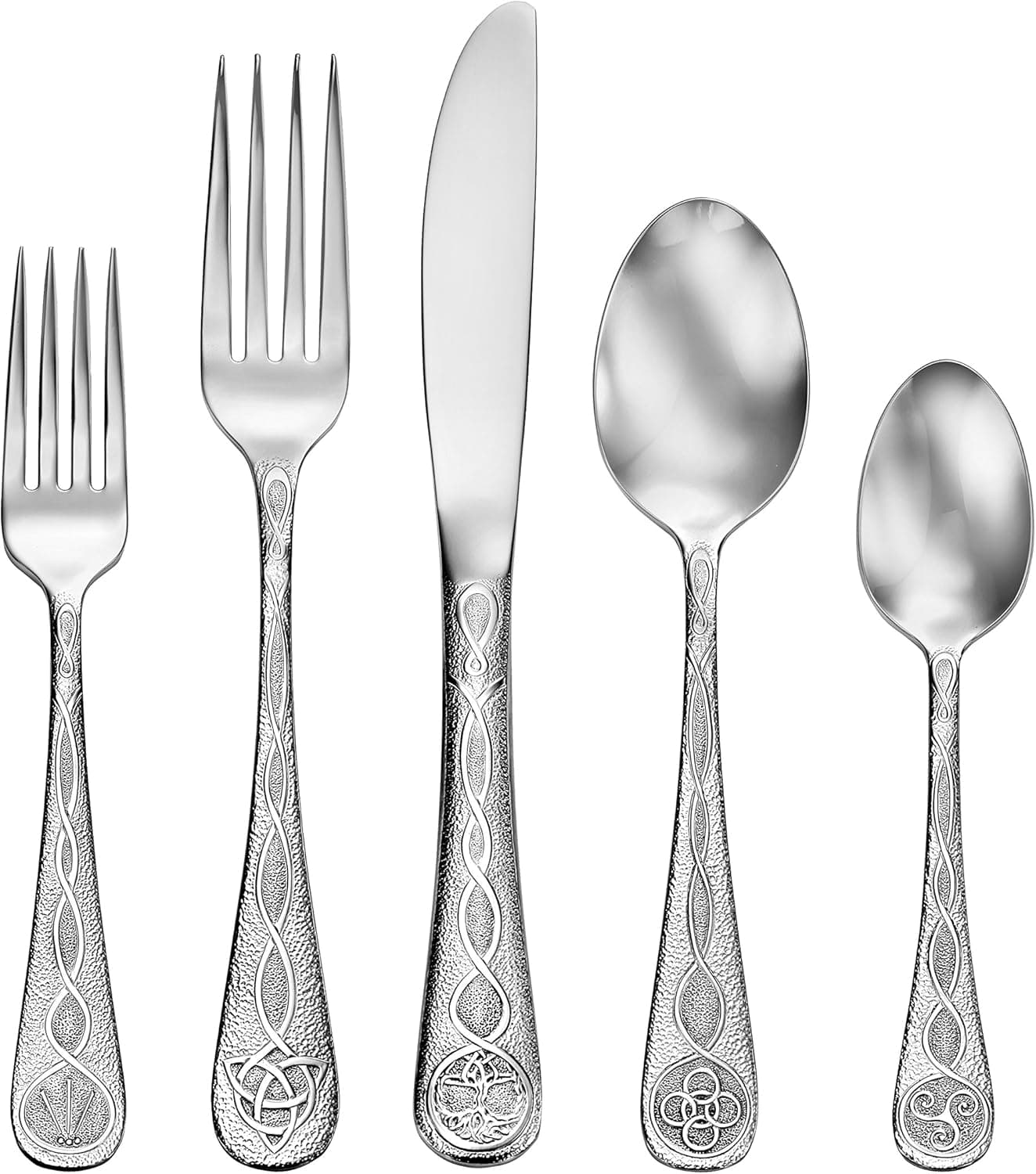 Liberty Tabletop Celtic 40 piece silverware set setting for 8 flatware Made in the USA