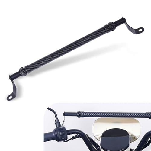Arwrilt 1 PC Motorcycle Cross Bar 118 177 Adjustable Handlebar Extender Extension for Phone Mount Holder Motorcycle Mirrors Mount Extender Balance Bar Fit for Most Motorcycle Carbon Fiber