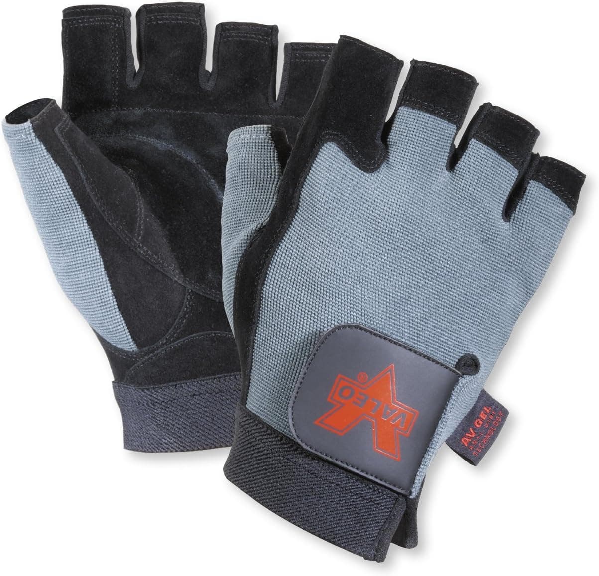 Valeo VI4872SM GLAX Fingerless Padded Palm Glove Small Black