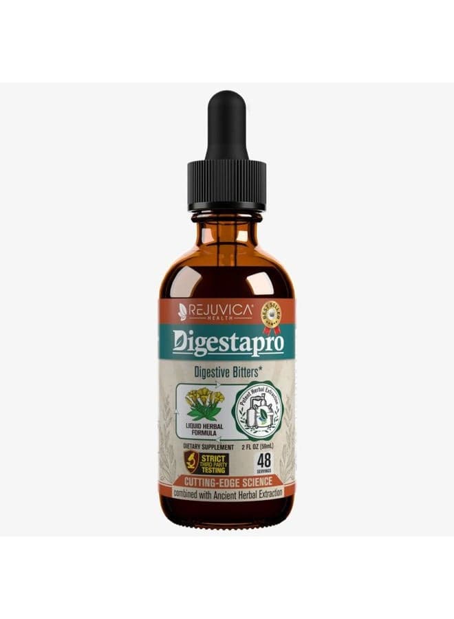 DigestaPro - Advanced Digestive Bitters Supplement - Liquid Delivery for Better Absorption - Gentian, Artichoke, Burdock, Chanca Piedra, Ginger & More!