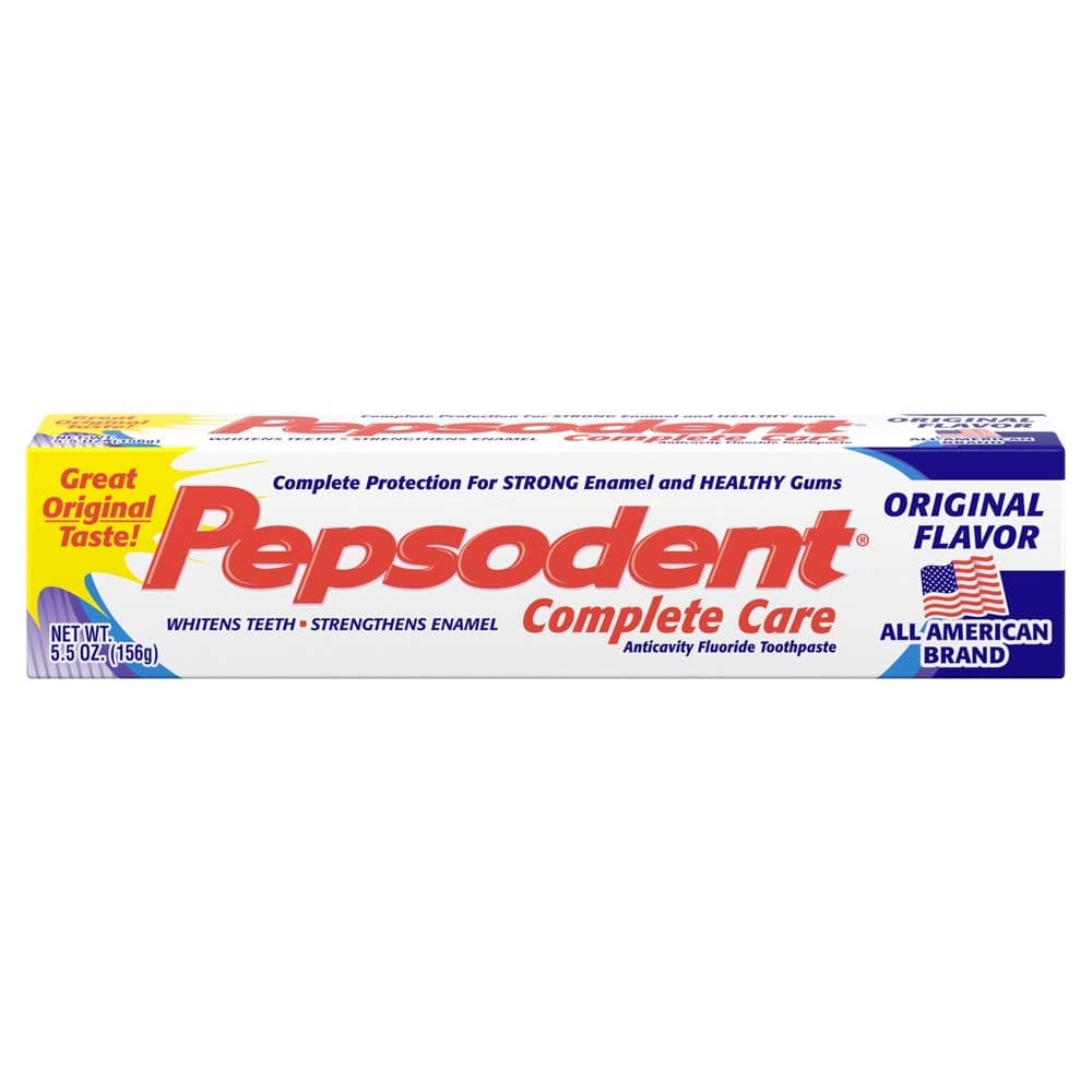 Pepsodent Complete Care Toothpaste Original Flavor 55 oz Pack of 3