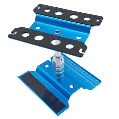 RC Car Stand RC Repair Stand 360 Degree Rotation Lift or Lower for Traxxas Arrma Redcat Axial RC4WD HSP Losi 18 110 112 116 Scale RC Crawler Car Truck Buggies Sky Blue