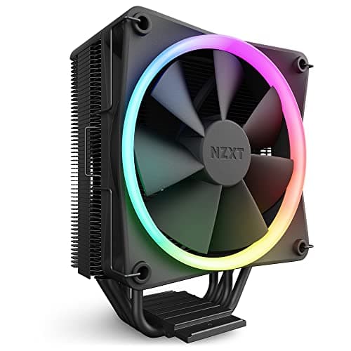 NZXT T120 RGB CPU Air Cooler - RC-TR120-B1 - Conductive Copper Pipes - Fluid Dynamic Bearings - AMD and Intel Compatibility - Black