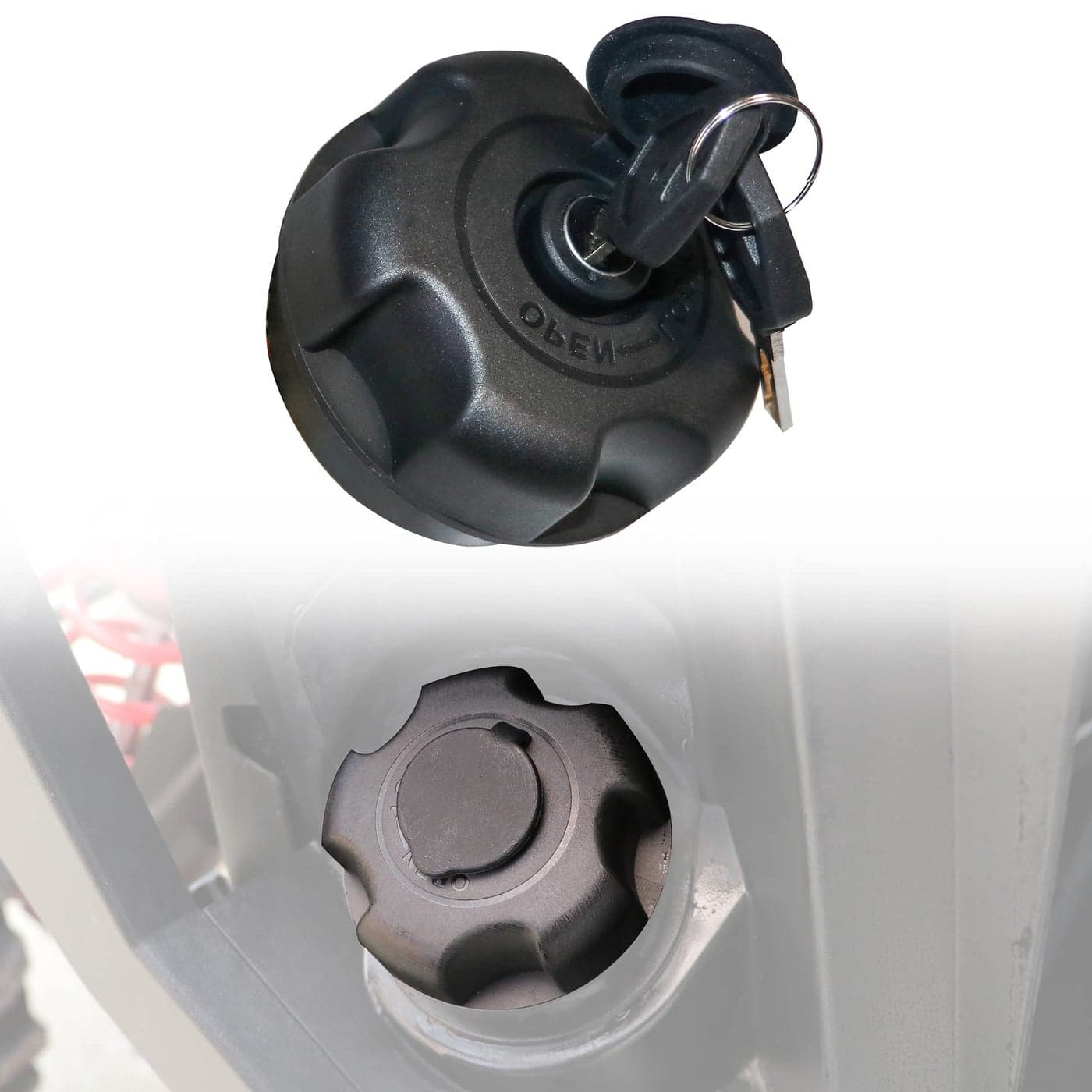 sukemichi Locking Gas Cap for Boat AntiTheft Fuel Door Cover Gas Tank Doors Locks for Polaris RZ Ranger 900 1000 XP PRO XP Sportsman Replace for 5433687543553454503895439075