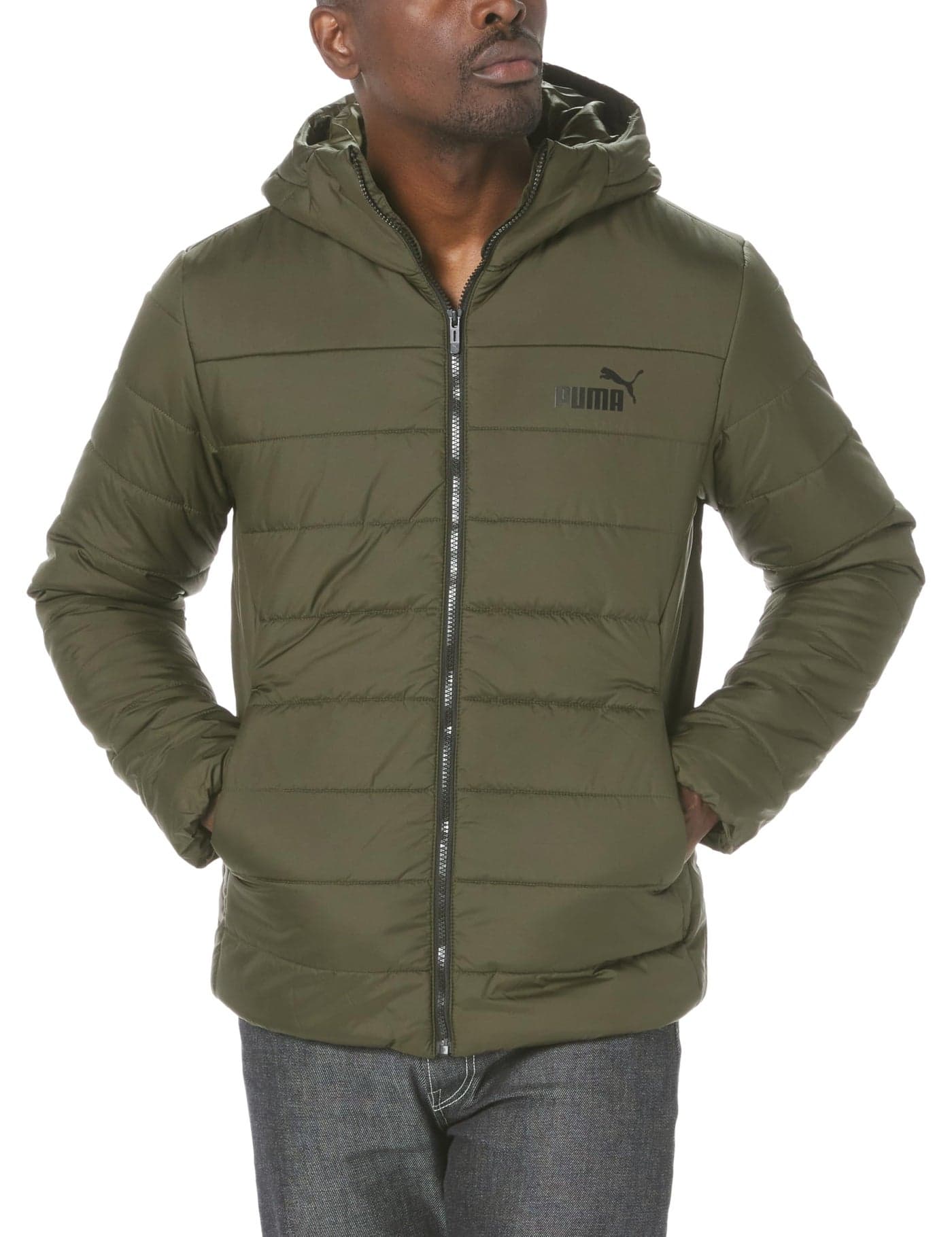 PUMA Mens ESS Hooded Padded Jacket