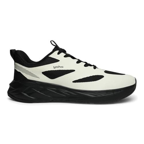 YOHO Tempo Sports Shoes for Men | Stylish & Lightweight Sneaker for Man/Boys | Casual Shoe for Walking, Running, Gym & Everyday Use - 906 | Espresso - UK 8