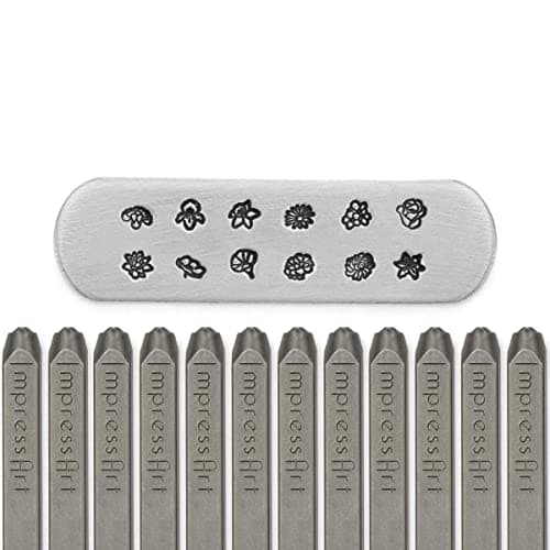 ImpressArt Mini Birth Flowers Signature Stamp 12 Pack 4mm