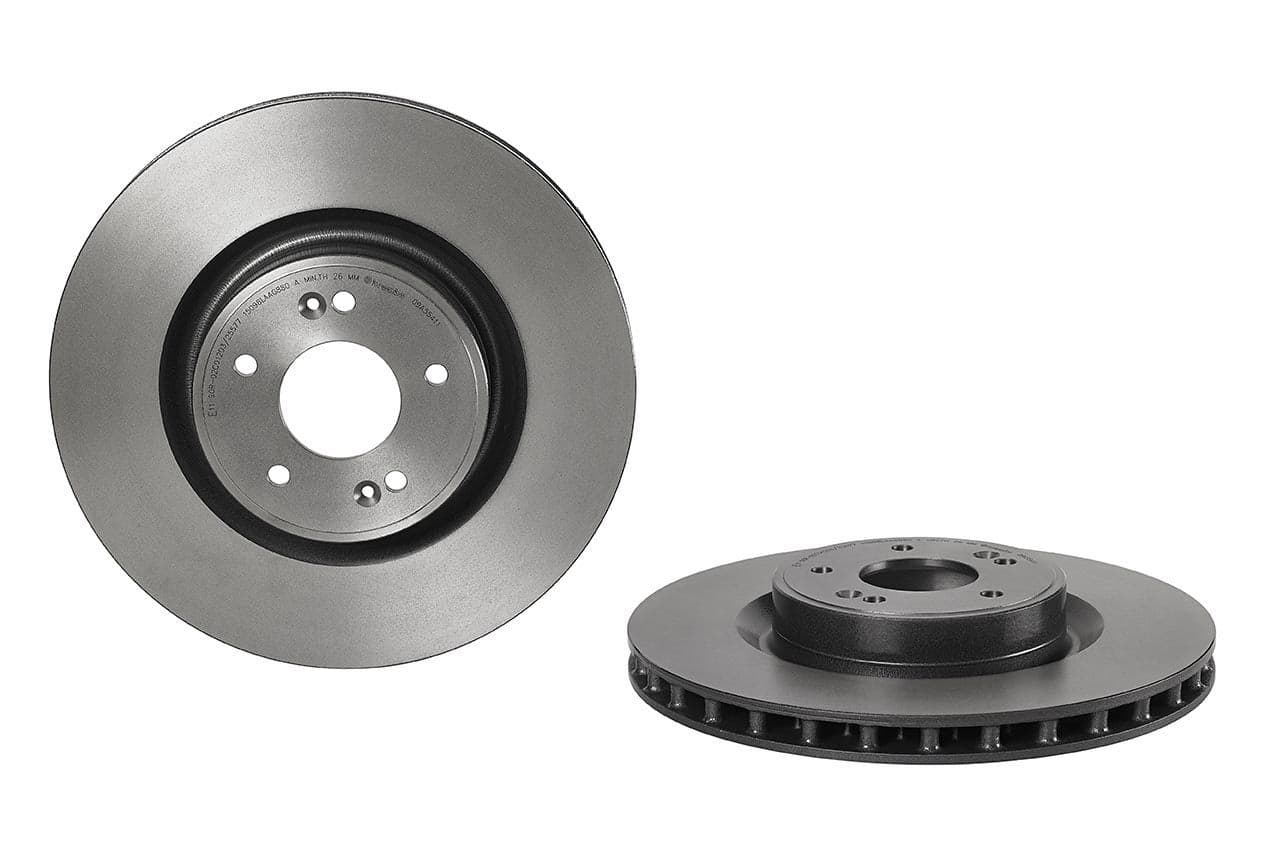 Brembo 09.A554.11 UV Coated Pillar Vented Front Brake Rotor HYUNDAI OE# 517122M700