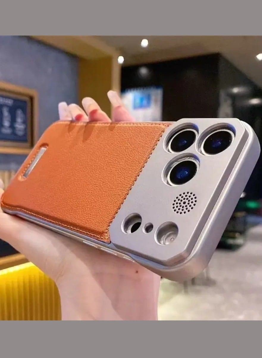 Leather plastic Iphone 17 pro max cover