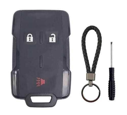 Key Fob Case Shell Fits for Chevy Silverado Colorado GMC Canyon Sierra 2014 2015 2016 2017 2018 2019 2020 2021 Keyless Entry Remote Control Car Key Fob 3 Button