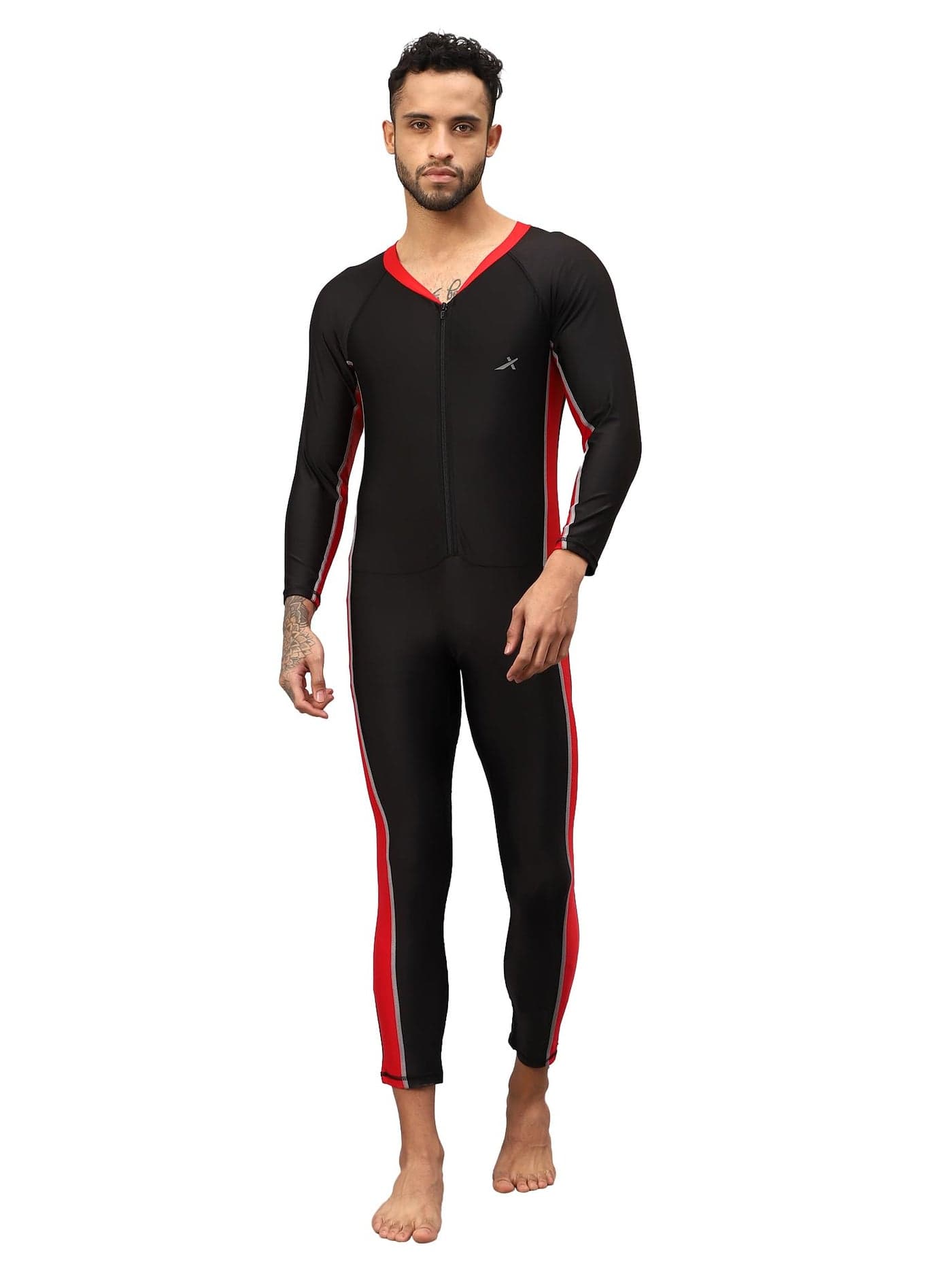 Vector X OMSS-356 Full Leg Length Swimming Costume for Multipurpose Wear for Swimming I Diving I Cycling I Aerobics Swimsuit for Unisex Adult Men