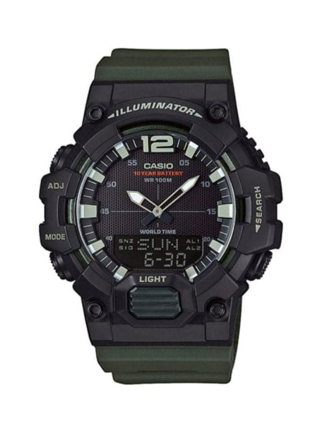 Men Water Resistant Analog & Digital Wrist Watch HDC-700-3AVEF - 53 mm - Olive Green