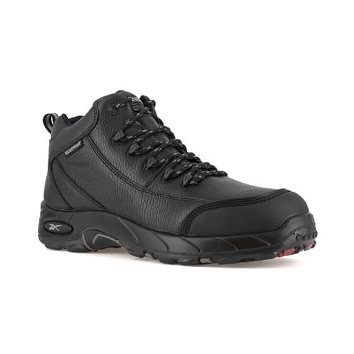 Reebok mens Tiahawk Safety Toe Waterproof Sport Work Industrial Construction Boot, Black, 9 US