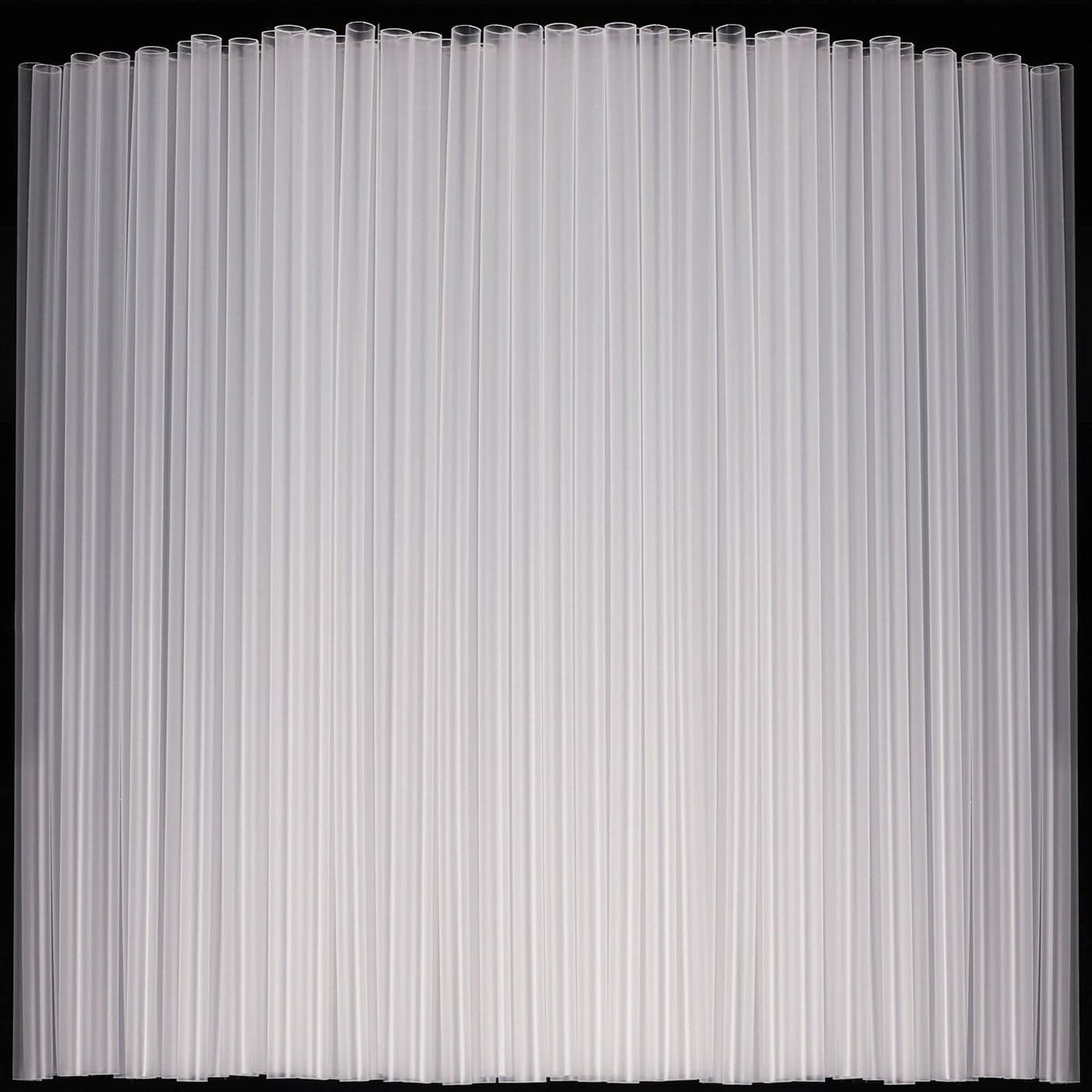 500 Pcs Clear Disposable Drinking Plastic Straws023 diameter and 826 long