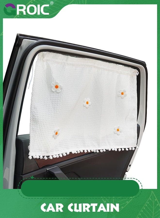 2PCS Car Window Sun Shades for Side Window,Car Sun Shades for Kids and Baby, Car Sun Shade Side Window, Car Shades for Front Windows, Car Back Window Sun Shade Covers,Strong Magnetic Sunshade Curtains