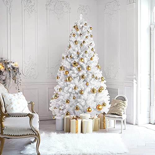 Northland Snow (White) Christmas Tree with Decoration 40 Pieces (6ft Tree) Perfect for Place at Home, Office, Showrooms, Malls, School or College
