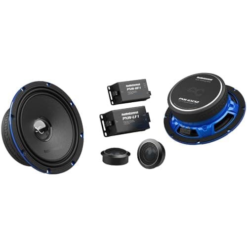 AudioControl PNW Series 6.5" Component Car Speakers Set (Pair) with 1" Tweeters,125W, 3 Ohm, Rear or Front Door Speakers & Truck or Car Audio Systems, HPF/LPF Crossovers, Premium High Fidelity
