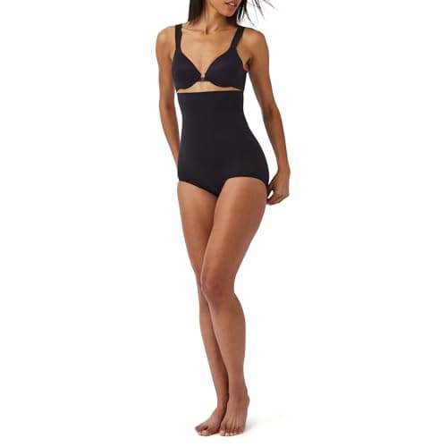 SPANX SPANXsculpt Seamless Power High-Waisted Brief - Lightweight All-Day Comfort - Core Control Shapewear - High-Waisted Underwear - Very Black - Medium