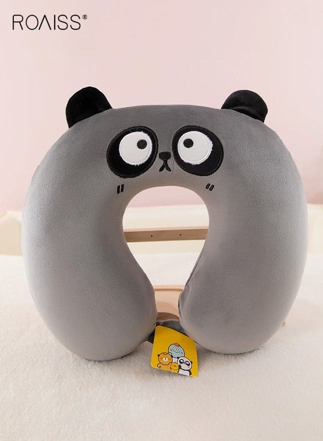 Cartoon U-Shaped Memory Foam Neck Pillow Features Slow Rebound Memory Foam Perfect for Airplane Travel, Office Naps and Long Trips, Provides Optimal Neck Support and Pressure Relief Lightweight and Portable