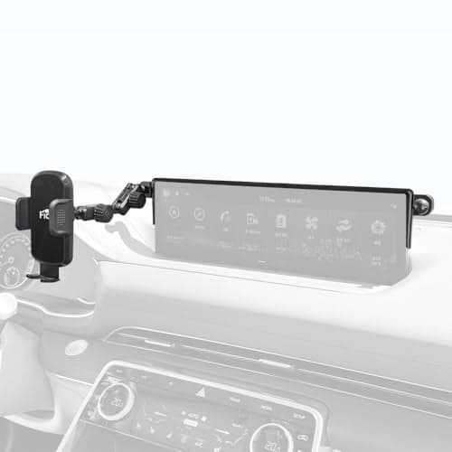 FICS Car Phone Holder for Genesis GV80 2021 2022 2023 2024 2025 – Custom-Fit Mount for Seamless Display Integration, Interior Accessories for Navigation Use, Stable Driving View