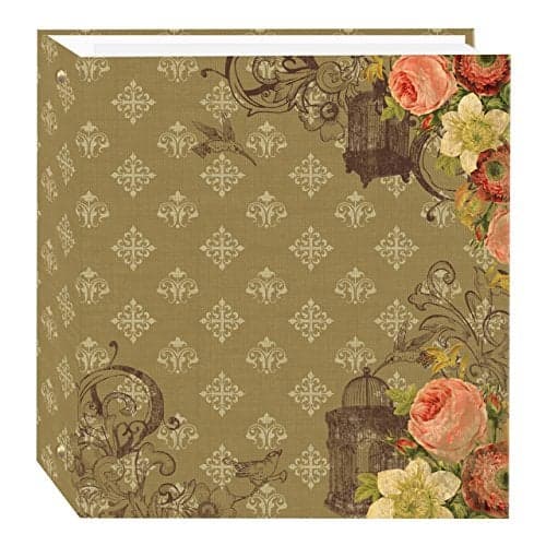 Pioneer Photo Albums TR-100D/FBC Magnetic 3-Ring 100 Page Photo Album, French Birdcage Design