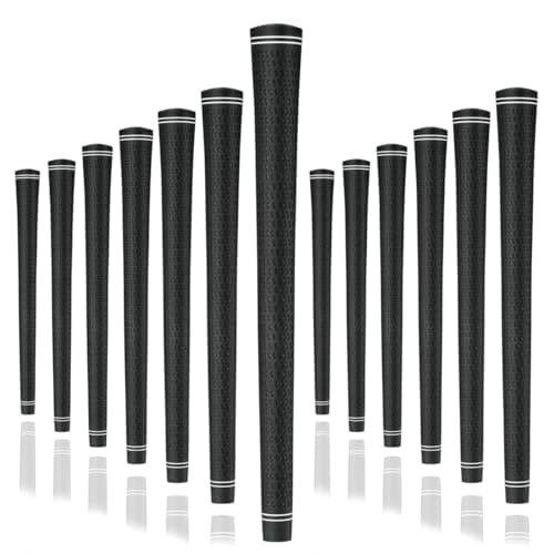 Karma Revolution 360 Black Jumbo Golf Club Grips (13 Piece Set), +1/16" Oversized
