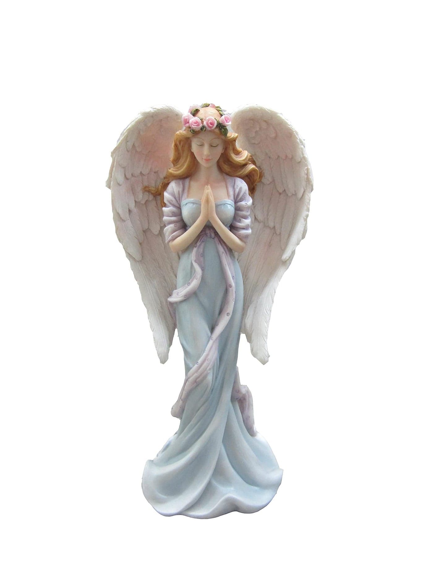 DWK Serenity Standing Praying Angel Statue Sympathy Gift Guardian Angel Sculpture Home Decor Condolence Gifts 11