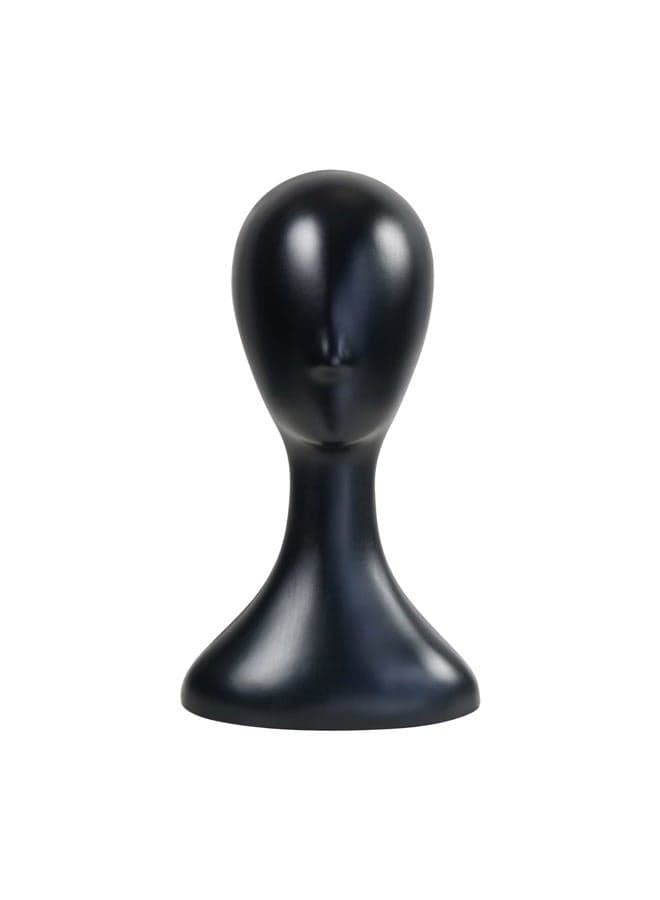 Professional Plastic Mannequin Head (Black), Durable Women Model Wig Stand Display