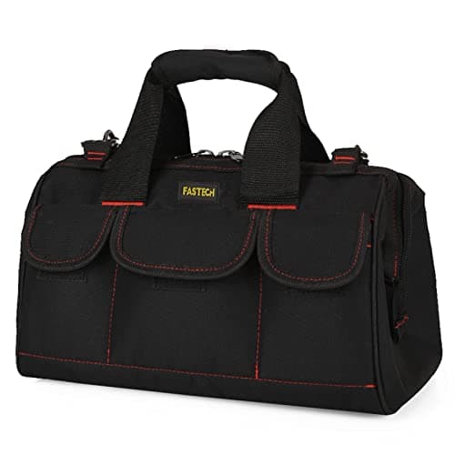 FASTECH 22-inch Heavy Duty Tools Bag With Wide Mouth For Tool Storage, Carrier and Organizer, Tote Bag for Men, Wide Mouth Tool Bag With Inside Pockets (22Inch)