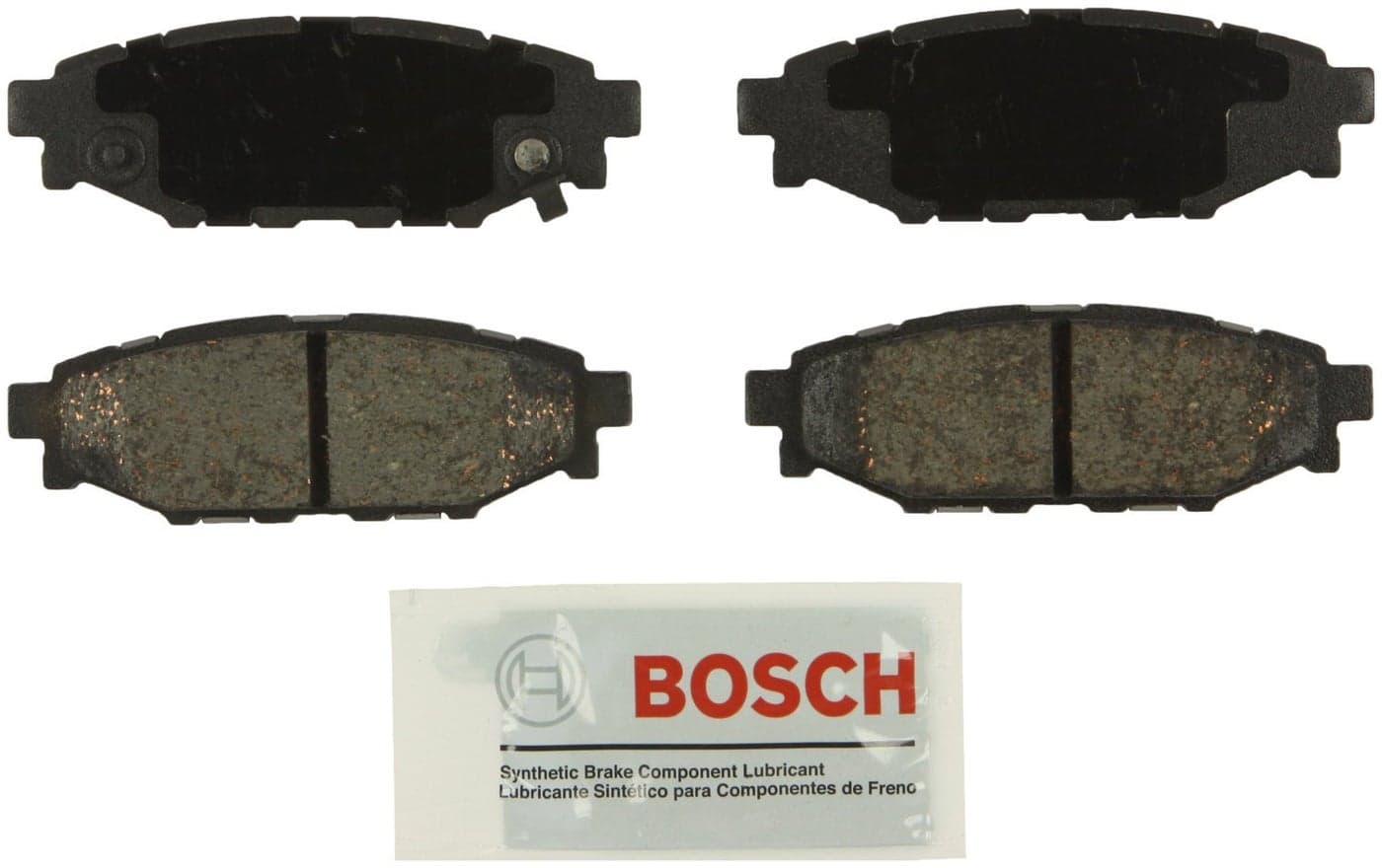 BOSCH BE1114 Blue Ceramic Disc Brake Pad Set - Compatible With Select Subaru BRZ, Crosstrek, Forester, Impreza, Legacy, Outback, WRX, XV Crosstrek; REAR