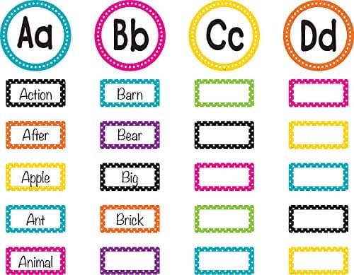 Teacher Created Resources Polka Dots Word Wall Bulletin Board Set (TCR5787)
