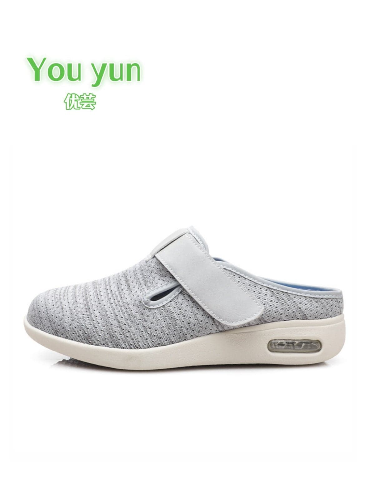 Youyun Unisex Diabetic Slippers Extra Wide Width Walking Shoes with Adjustable Closures for Diabetic Edema Plantar Fasciitis Bunions Arthritis Swollen Feet