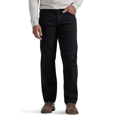 Classic 5-pocket Relaxed Fit Cotton Jean, Black, 34W x 29L