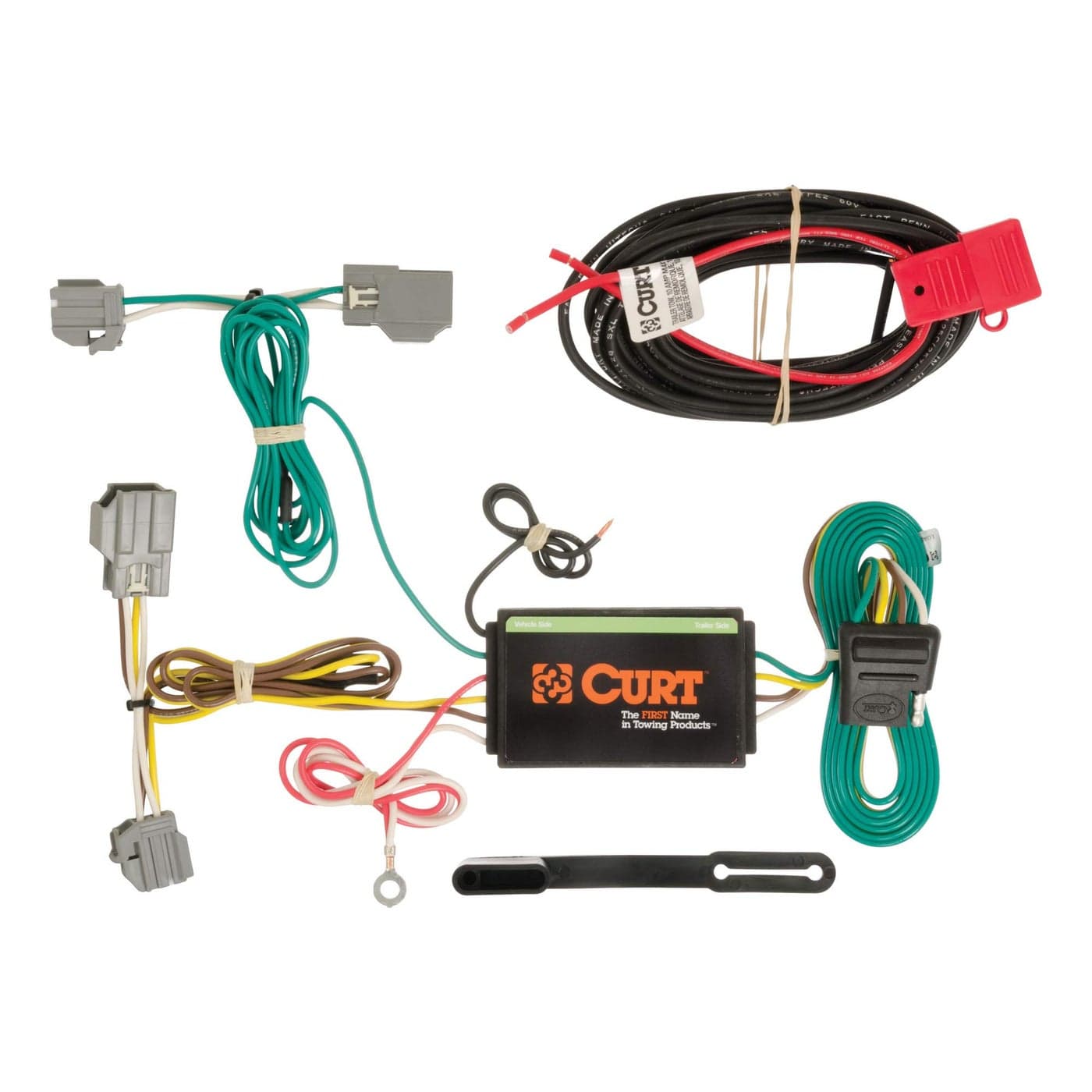 CURT 56188 VehicleSide Custom 4Pin Trailer Wiring Harness Fits Select Chevrolet Impala