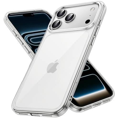 JETech Case for iPhone 17 Pro Max 69Inch NonYellowing Shockproof Phone Bumper Cover AntiScratch Clear Back Clear