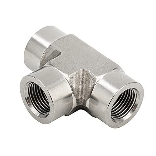 Metalwork 316 Stainless Steel Pipe Fitting Forged Tee 12 NPT Female 1 Pc