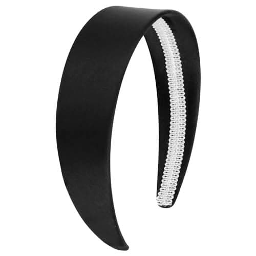 VELSCRUN Satin Headband for Women 16 Inch Wide Solid Color Hair Band Holiday Cosplay Halloween Hair Accessory Gift for Mothers Sisters