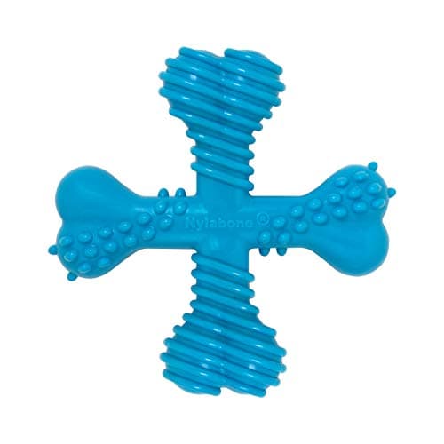 Nylabone Comfort Hold X-Bone Power Chew Toy for Dogs, Dog Toys for Aggressive Chewers, Beef Flavor, Small - Up to 25 lbs, 1 Count