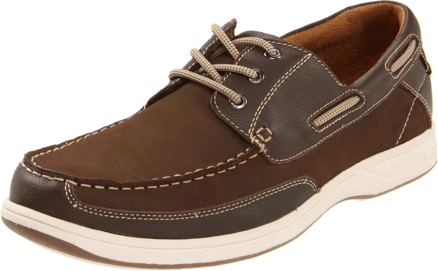 Florsheim Men's, Lakeside Oxford Boat Shoe Brown Nubuck 9 W
