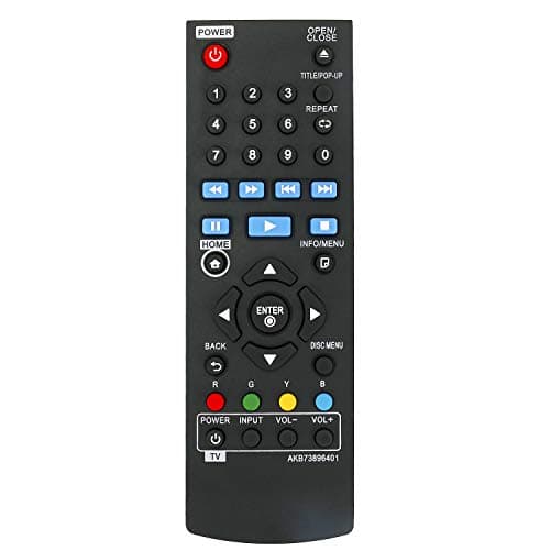 New AKB73896401 Remote Control fit for LG Blu-ray Disc DVD Player BP135 BP135W BP145 BP155 BP165 BP175 BP255 BP300 BP335W BP335WN BP335W-N BP340 BP350 BPM25 BPM34 BPM35 UP870 UP875 BP250-N BP340