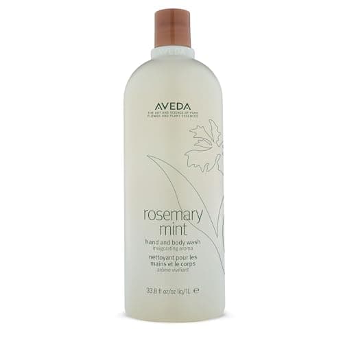 Aveda Rosemary Mint Hand & Body Wash | Liquid Hand Soap and Body Wash | with Invigorating Aroma of Certified Organic Peppermint & Rosemary, 33.8 Fl Oz