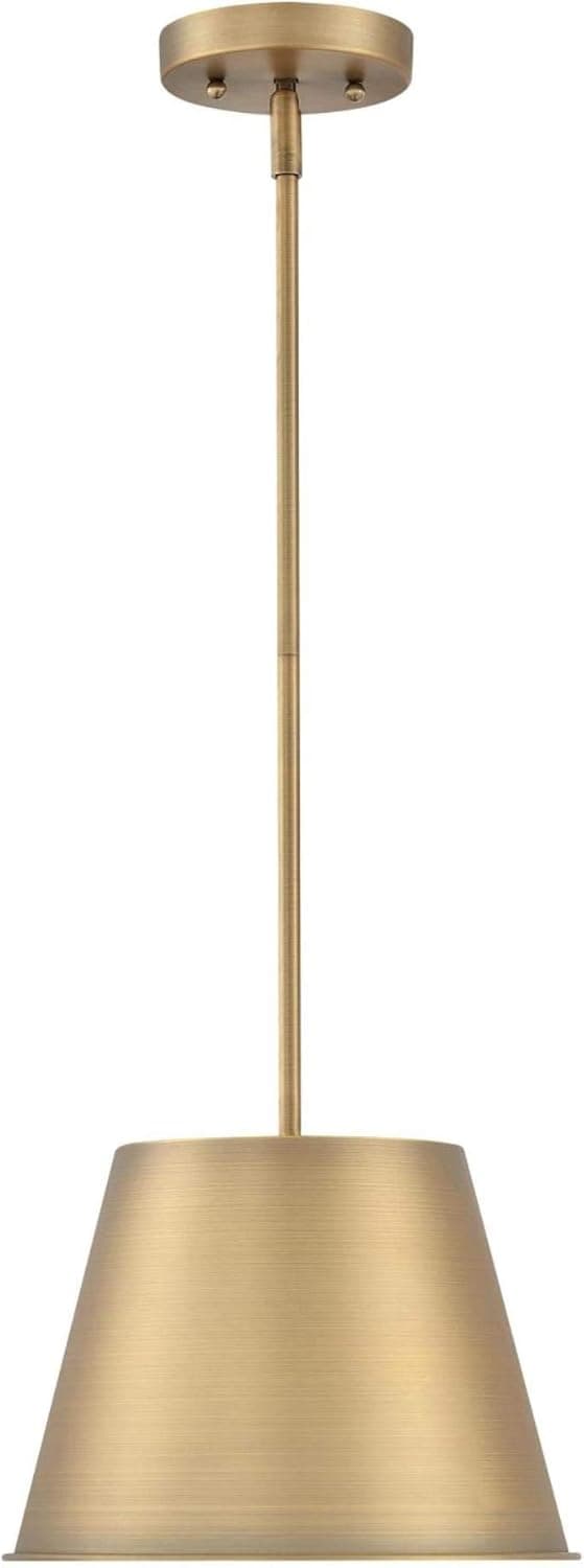 Westinghouse 6111500 Derose Transitional OneLight Indoor Pendant Light Brushed Brass Finish