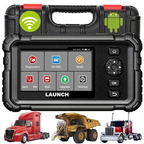 LAUNCH CRP129 HD Heavy Duty Truck Diagnostic Scanner Creader Elite Oil Reset DPF Regen Injector Coding Full System Code Reader Machinery Diesel Vehicle Vessel Scan Tool