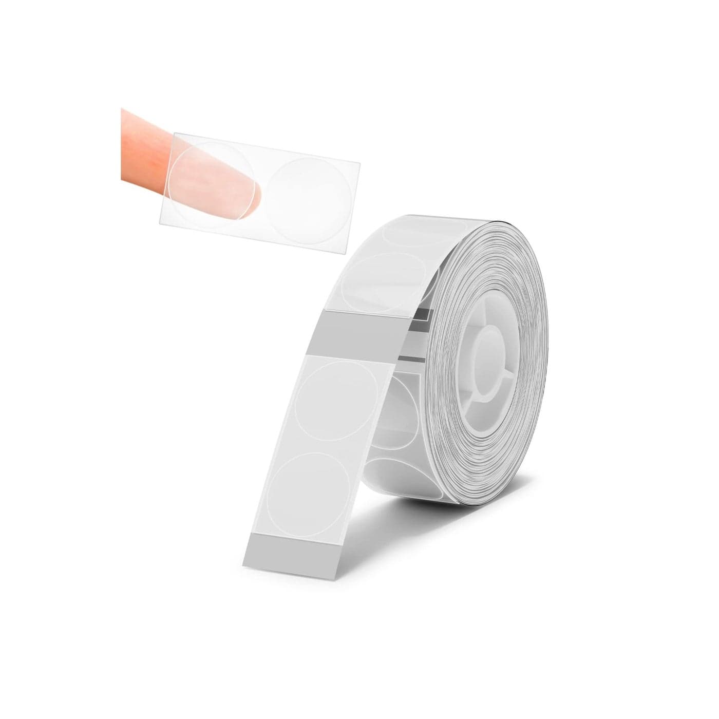 Round Labels Maker Tape, Adapted Label Print Paper Label Maker, Waterproof Sticker Labels, Address Labels Name File Folder, Food Cosmetic Office Home Kitchen D11 D110 D101